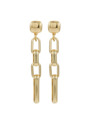 Main View - Click To Enlarge - KENNETH JAY LANE - GOLD LINK EARRINGS