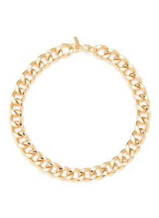 Main View - Click To Enlarge - KENNETH JAY LANE - Gold Curb Chain Necklace