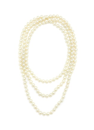 Main View - Click To Enlarge - KENNETH JAY LANE - Pearl Rope Necklace