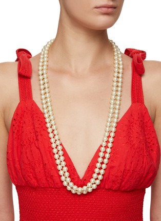 Figure View - Click To Enlarge - KENNETH JAY LANE - Pearl Rope Necklace