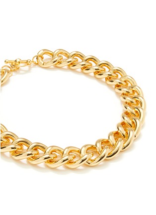Detail View - Click To Enlarge - KENNETH JAY LANE - Gold Plated Chunky Round Chain Necklace