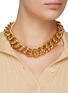 KENNETH JAY LANE - Gold Plated Chunky Round Chain Necklace