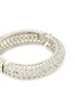 Detail View - Click To Enlarge - KENNETH JAY LANE - Crystal Silver Hinged Bangle