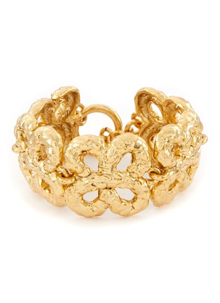 Main View - Click To Enlarge - KENNETH JAY LANE - Clover Gold Bracelet