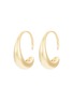 Main View - Click To Enlarge - KENNETH JAY LANE - Polished Gold Open Hoop Earrings