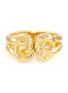 Main View - Click To Enlarge - KENNETH JAY LANE - GOLD TONED METAL DOUBLE KNOT HINGED BRACELET