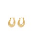 Main View - Click To Enlarge - KENNETH JAY LANE - Polished Gold Toned Metal Hoop Earrings