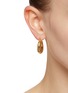 Figure View - Click To Enlarge - KENNETH JAY LANE - Polished Gold Toned Metal Hoop Earrings