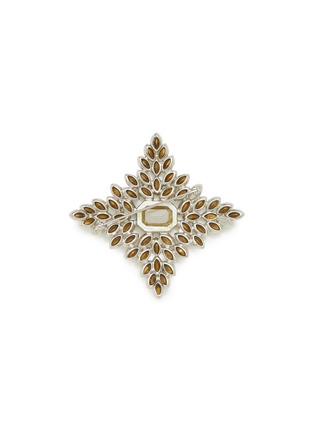 Figure View - Click To Enlarge - KENNETH JAY LANE - JACKIE ONASSIS CRYSTAL CRUCIFORM BROOCH