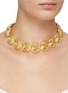 Figure View - Click To Enlarge - KENNETH JAY LANE - Textured Gold Cluster Necklace