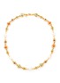 Main View - Click To Enlarge - KENNETH JAY LANE - Pearl Multi-Coloured Stone Gold-Toned Metal Floral Necklace