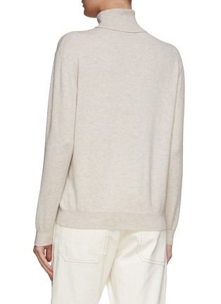 Back View - Click To Enlarge - BRUNELLO CUCINELLI - TURTLENECK CLASSIC CASHMERE SWEATER