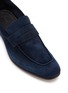 Detail View - Click To Enlarge - ERMENEGILDO ZEGNA - ‘L'Asola’ Suede Penny Loafers
