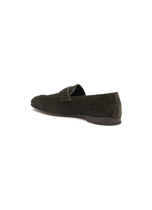  - ERMENEGILDO ZEGNA - ‘L’asola’ Suede Penny Loafers