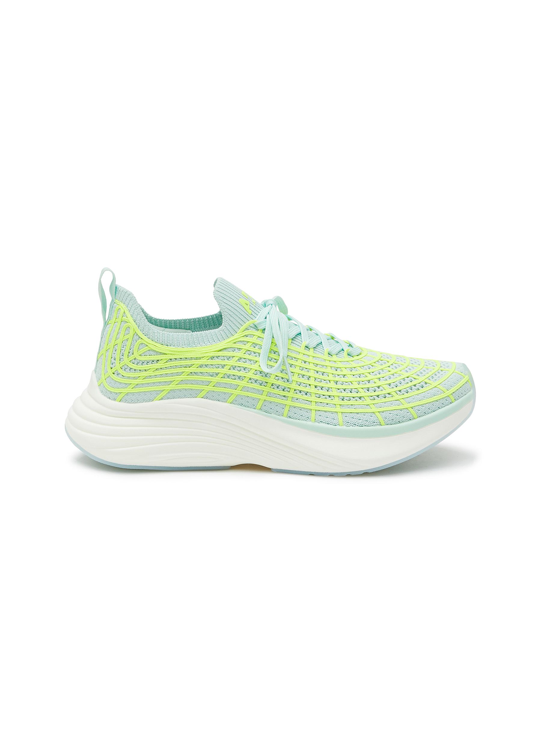 ATHLETIC PROPULSION LABS ‘ZIPLINE' LOW TOP LACE UP WEB PATTERN SNEAKERS