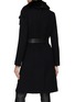 Back View - Click To Enlarge - MACKAGE - ‘NORI’ BELTED STAND COLLAR FRONT ZIP WOOL COAT