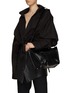 Figure View - Click To Enlarge - BALENCIAGA - ‘NEO CAGOLE M’ UPSIDE DOWN ARENA LAMB LEATHER CROSSBODY BAG