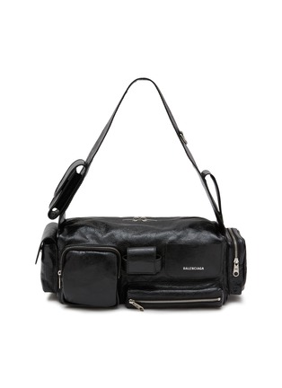 Main View - Click To Enlarge - BALENCIAGA - ‘SUPERBUSY’ SMALL LAMBSKIN LEATHER SLING BAG