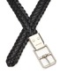 Detail View - Click To Enlarge - BALENCIAGA - WOVEN LEATHER BELT