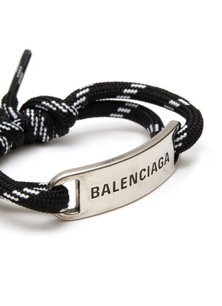 Detail View - Click To Enlarge - BALENCIAGA - PLATE CORD BRACELET
