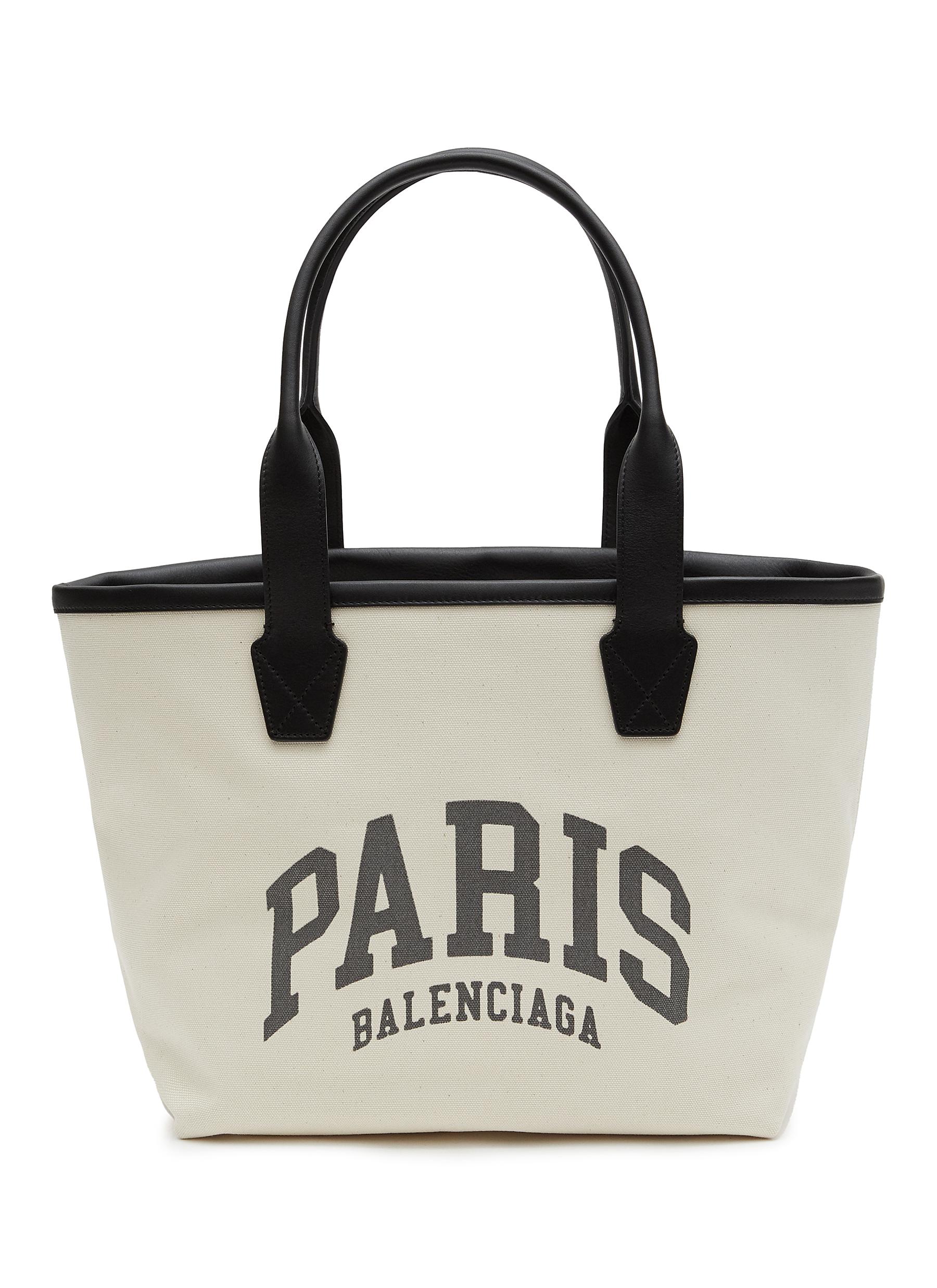 'Cities Paris Jumbo' Small Logo Canvas Tote Bag