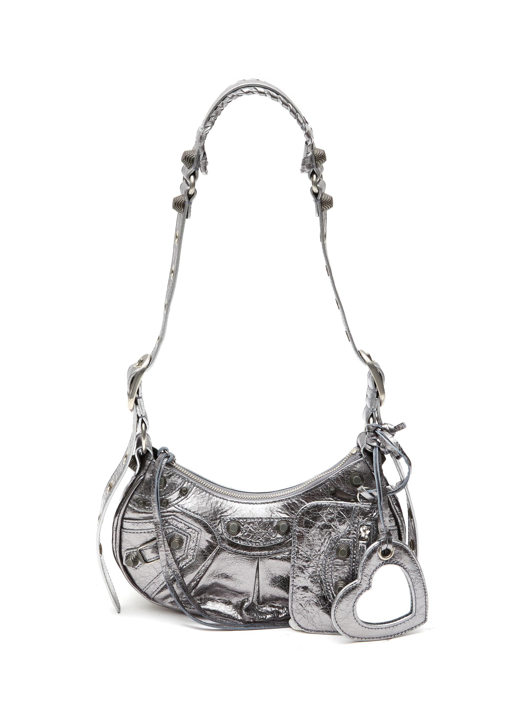 â€˜Le Cagole’ Extra Small Metallic Leather Shoulder Bag