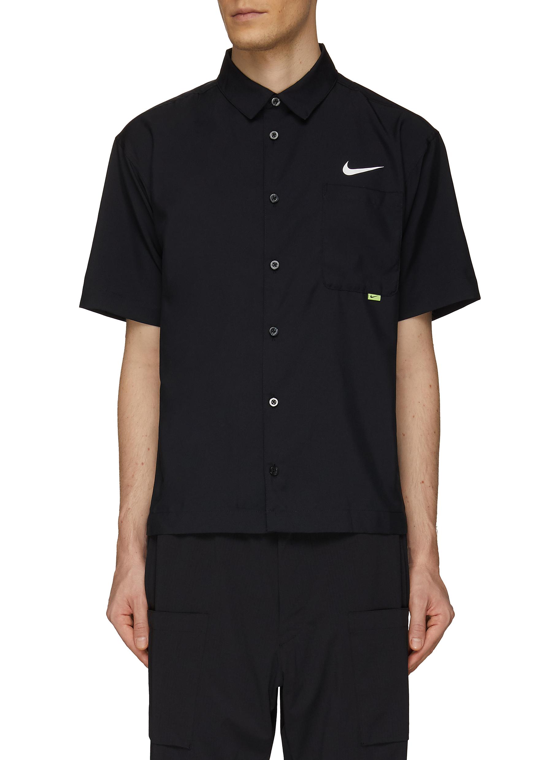 nike swoosh collared shirt