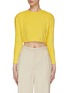 Main View - Click To Enlarge - EQUIL - Long Sleeved Cotton Terry Cropped Top