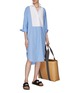 Figure View - Click To Enlarge - EQUIL - BUTTON UP LONG SLEEVE MIDI SHIRT DRESS