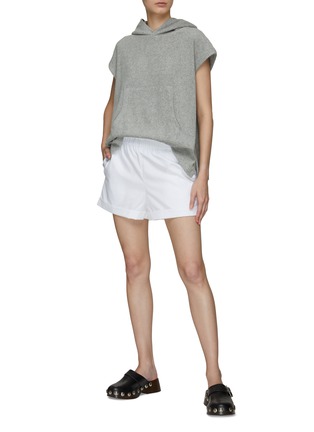 Detail View - Click To Enlarge - EQUIL - Elastic Waist Shirt Cotton Shorts
