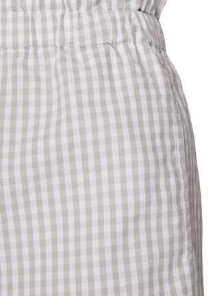  - EQUIL - Gingham Check Elastic Waist Cotton Shorts