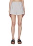 Main View - Click To Enlarge - EQUIL - Gingham Check Elastic Waist Cotton Shorts