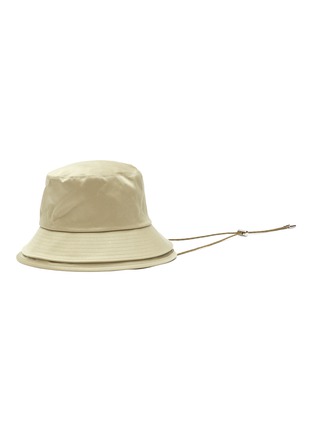 Main View - Click To Enlarge - SACAI - LOGO EMBROIDERED DOUBLE BRIM BUCKET HAT