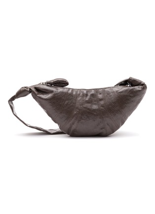Main View - Click To Enlarge - LEMAIRE - Small Coated Linen Crossbody 'Croissant' Bag