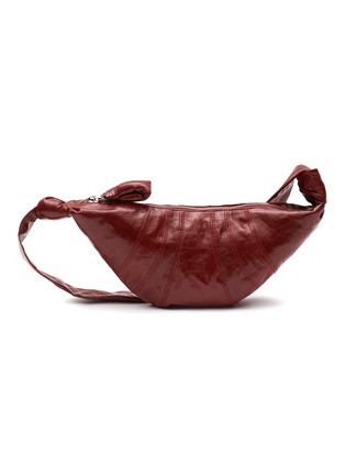 Main View - Click To Enlarge - LEMAIRE - Small Coated Linen Crossbody 'Croissant' Bag