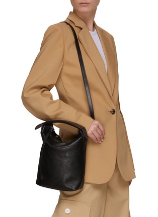 Figure View - Click To Enlarge - LEMAIRE - Vegetable Tan Leather Crossbody 'Case' Bag