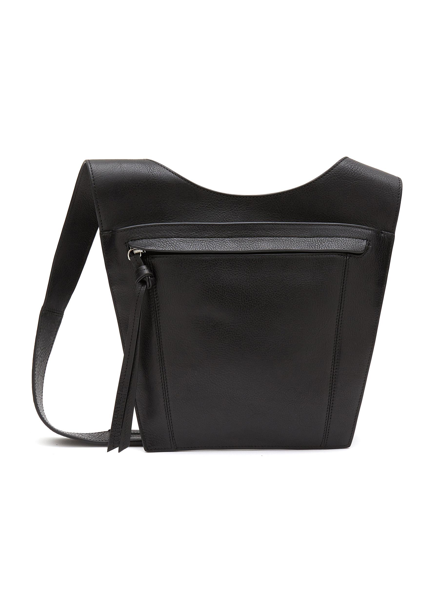 Vegetable Leather Crossbody 'Pocket' Bag