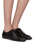 Figure View - Click To Enlarge - LEMAIRE - Folded Nappa Leather Wholecut Derby Shoes