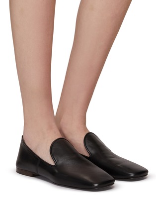 Figure View - Click To Enlarge - LEMAIRE - Nappa Leather Square Toe Loafers