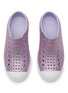 Figure View - Click To Enlarge - NATIVE - ‘Jefferson’ Glittered Perforated Kids Slip-On Sneakers