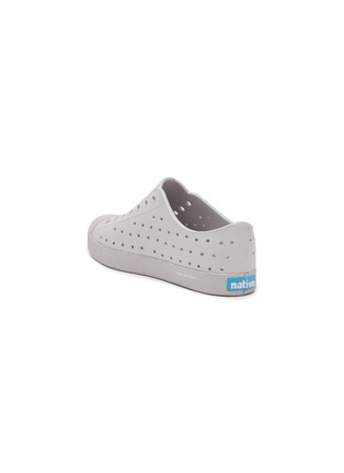 Detail View - Click To Enlarge - NATIVE - ‘Jefferson’ Perforated Speckled Outsole Junior Slip-On Sneakers