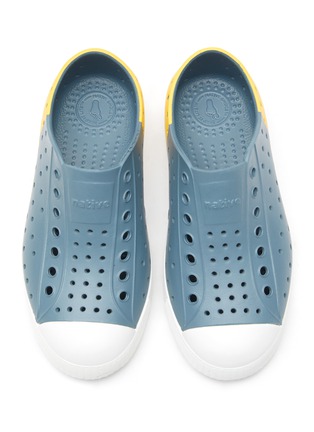Detail View - Click To Enlarge - NATIVE  - ‘JEFFERSON’ PERFORATED COLOURBLOCK KIDS SLIP-ON SNEAKERS