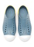 Detail View - Click To Enlarge - NATIVE - ‘JEFFERSON’ PERFORATED COLOURBLOCK KIDS SLIP-ON SNEAKERS