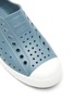 Detail View - Click To Enlarge - NATIVE - ‘JEFFERSON’ PERFORATED COLOURBLOCK KIDS SLIP-ON SNEAKERS