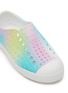 Detail View - Click To Enlarge - NATIVE  - ‘Jefferson’ Perforated Rainbow Coloured Toddlers Slip-On Sneakers