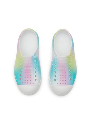 Figure View - Click To Enlarge - NATIVE - ‘Jefferson’ Perforated Rainbow Coloured Toddlers Slip-On Sneakers