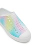 Detail View - Click To Enlarge - NATIVE - ‘Jefferson’ Perforated Rainbow Coloured Kids Slip-On Sneakers