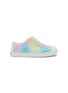 Main View - Click To Enlarge - NATIVE - ‘Jefferson’ Perforated Rainbow Coloured Kids Slip-On Sneakers
