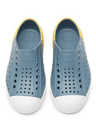 Detail View - Click To Enlarge - NATIVE  - ‘JEFFERSON’ PERFORATED COLOURBLOCK TODDLERS SLIP-ON SNEAKERS