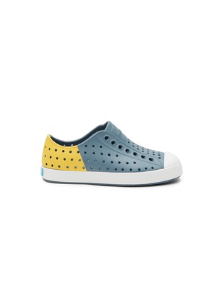 Main View - Click To Enlarge - NATIVE - ‘JEFFERSON’ PERFORATED COLOURBLOCK TODDLERS SLIP-ON SNEAKERS